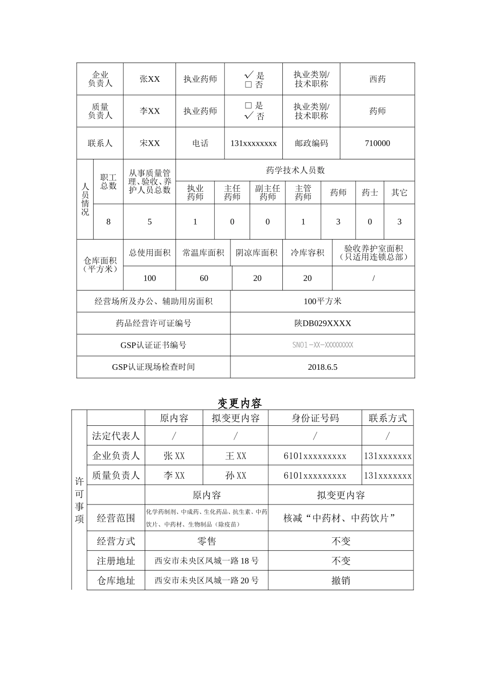 药品经营许可证变更申请表_第3页