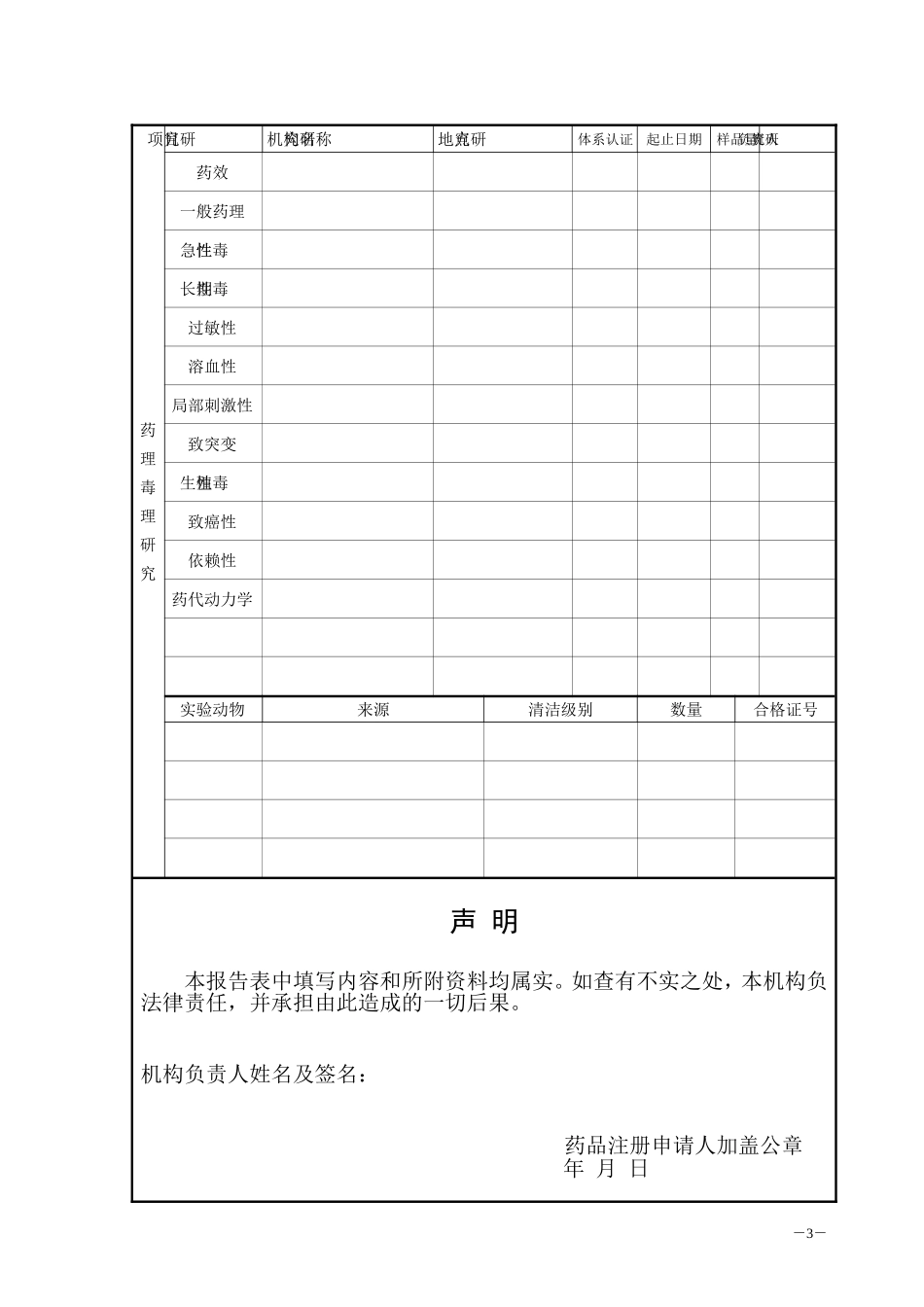 药品研制情况申报表.详解_第3页