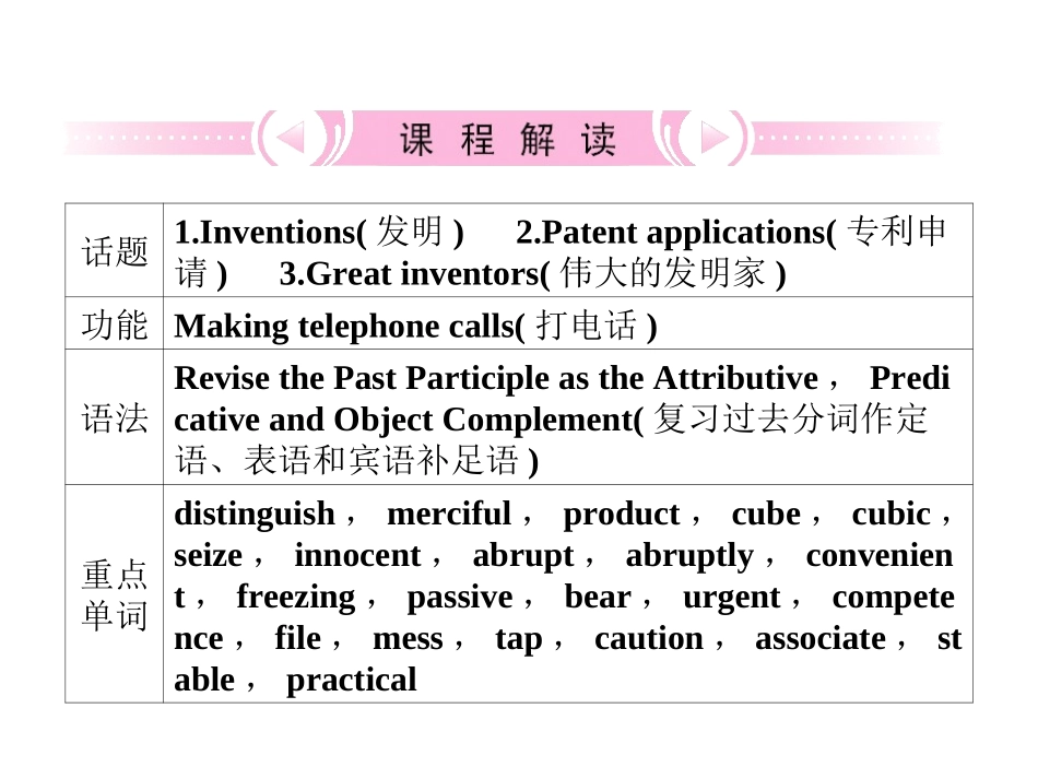 2012高考英语人教版一轮复习资料选修8Unit3Inventorsandinventions_第3页