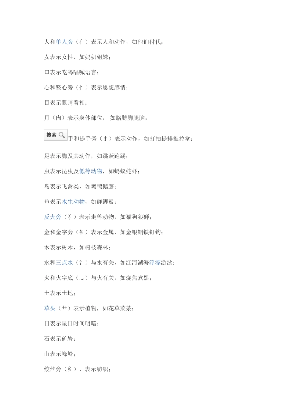 偏旁部首意义_第1页