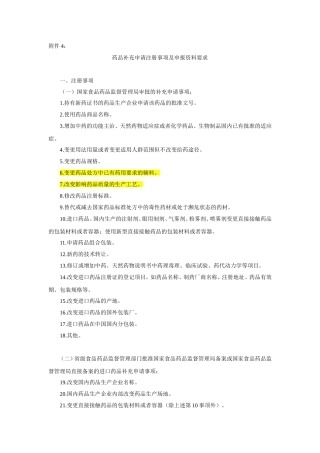 药品注册标准附件