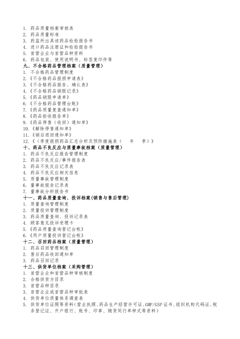 药品档案目录_第2页