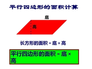 平行四边形的面积计算---范玉飞
