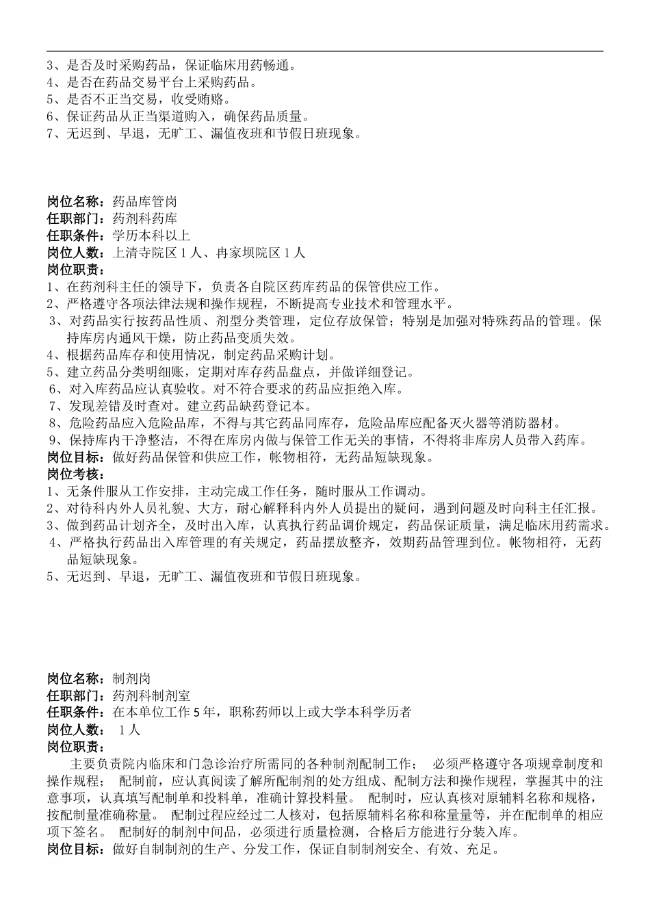 药剂科岗位职责描述_第2页
