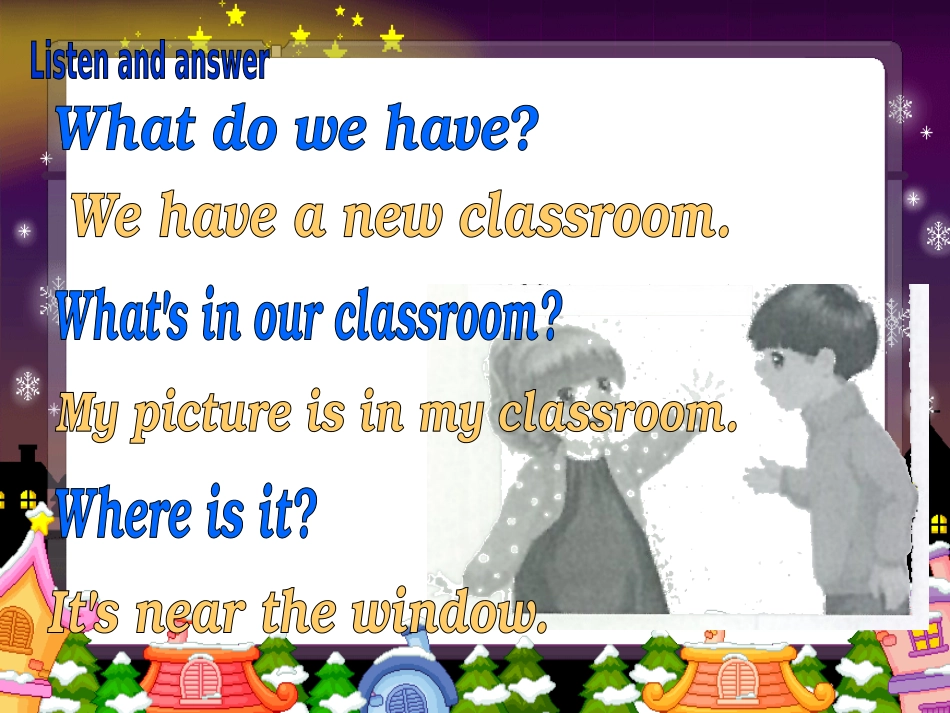 新PEP版四年级上册英语：Unit1Myclassroom第一课时PPT课件_第3页