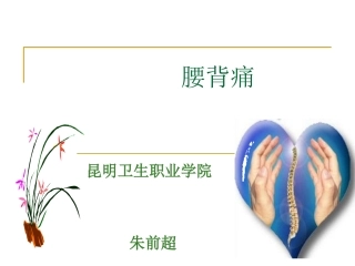腰背痛(朱前超)