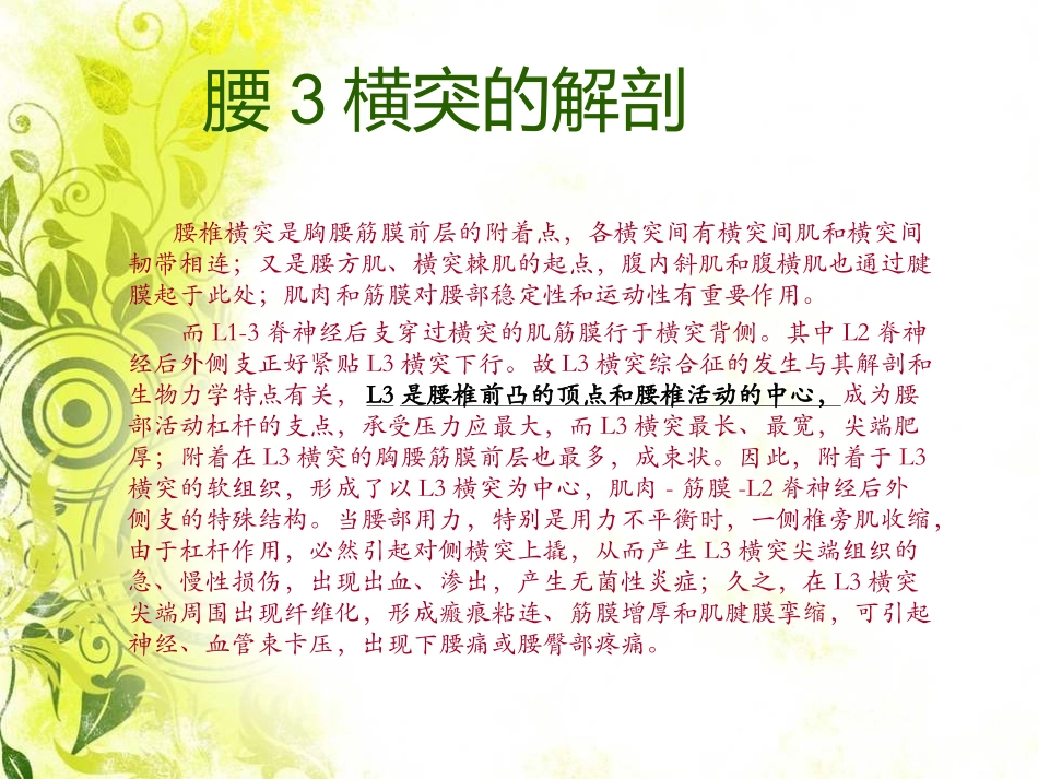 腰3横突综合症_第3页