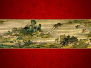 清明上河图中国风古典模板