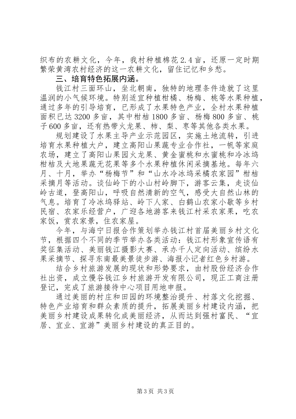 五星级美丽乡村创建工作总结_第3页