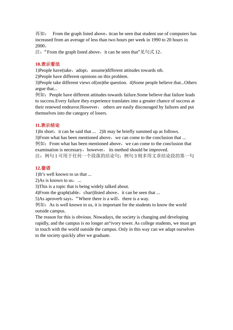 英语写作句型范本_第3页