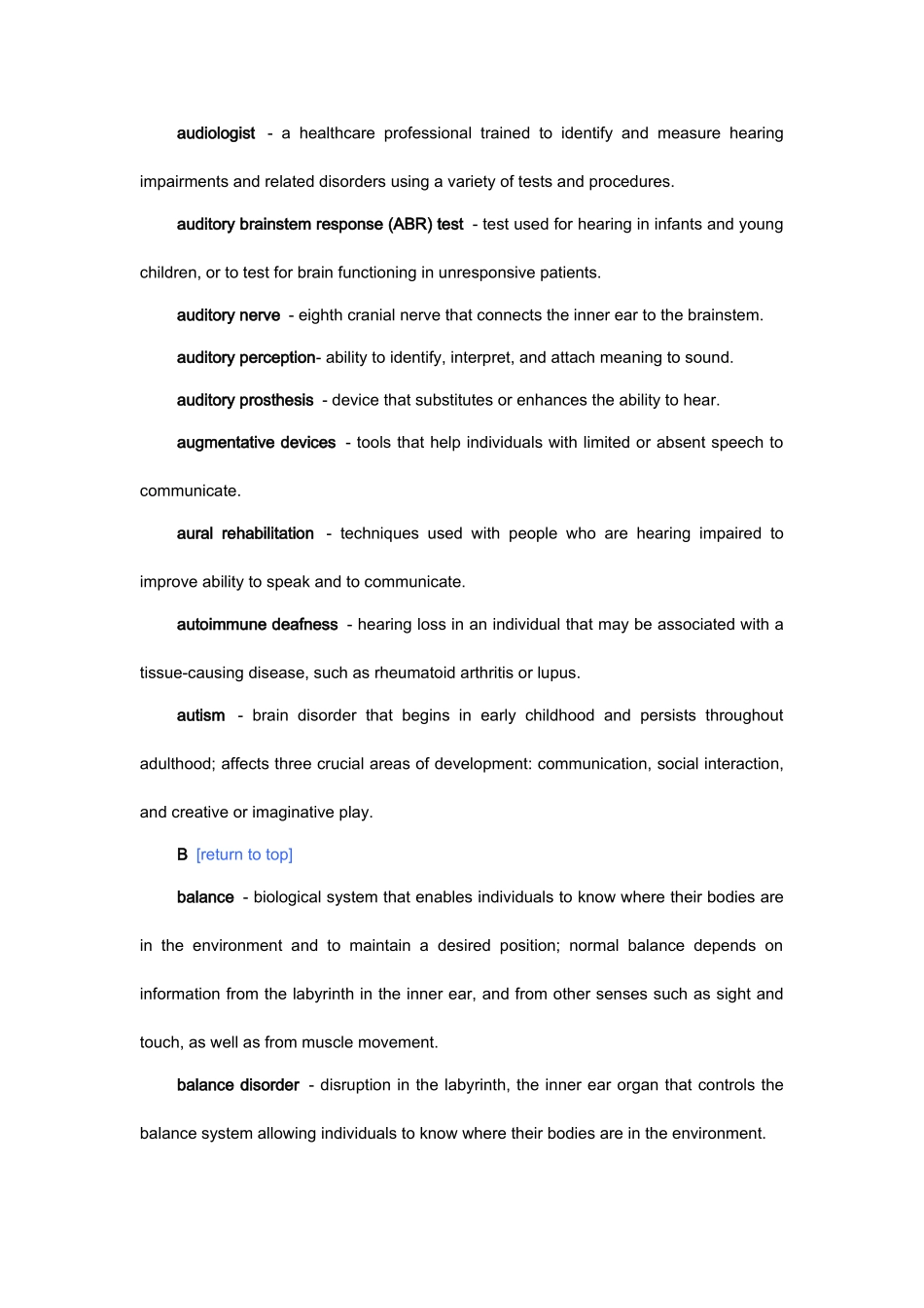 耳鼻咽喉科医学英语术语表(Glossary of Otolaryngology)_第2页
