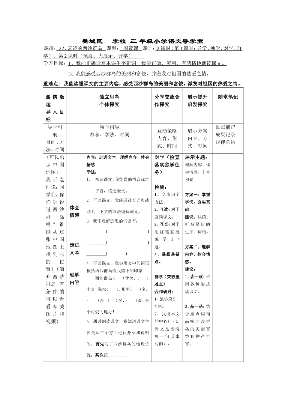 富饶的西沙群岛 (4)_第1页