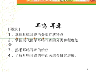 耳鸣 耳聋幻灯片