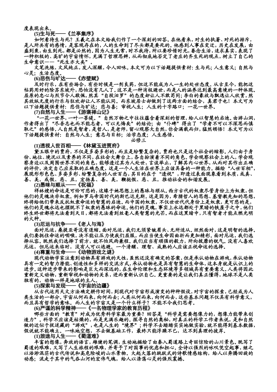 2015高考人教版课文文本写作素材_第3页