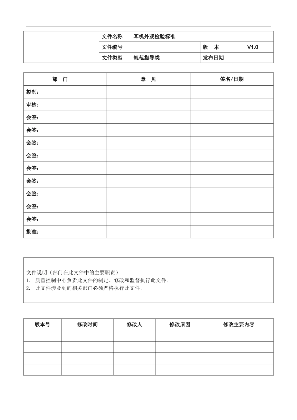 耳机外观检验标准_第1页