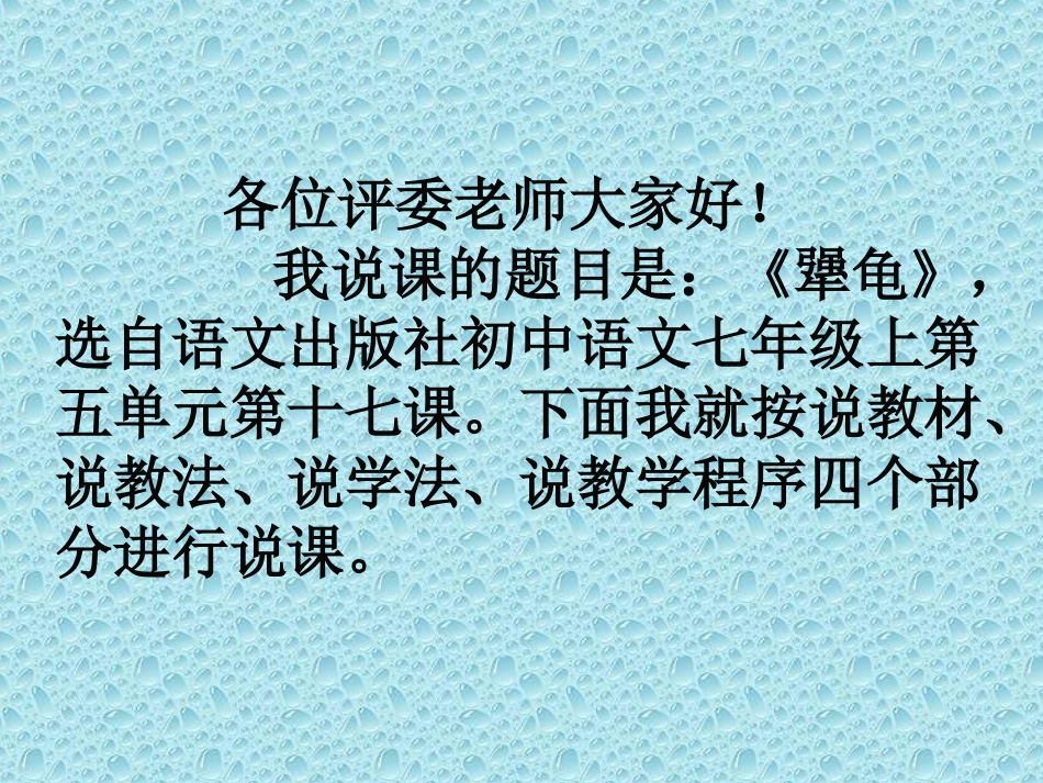 犟龟说课课件_第2页