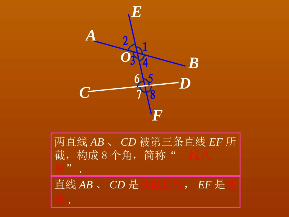 婺源县秋口中学七年级数学下册513同位角、内错角、同旁内角课件（新人教版）_第3页