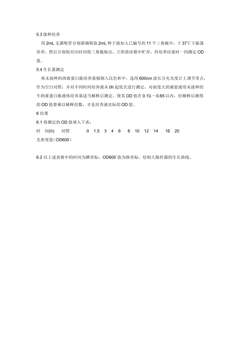 细菌生长曲线的测定(精)_第2页