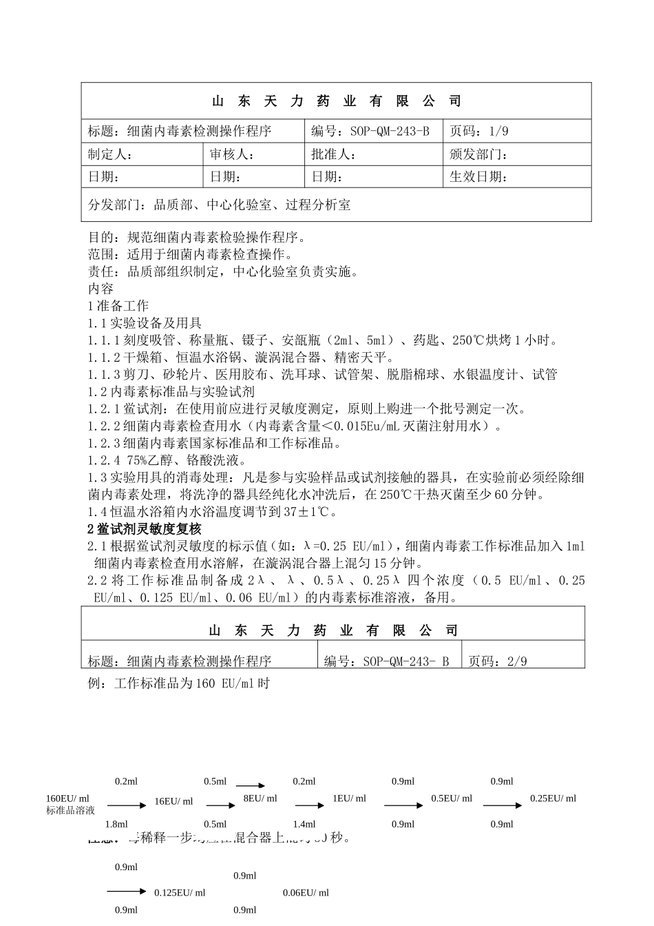 细菌内毒素检验操作程序_第1页