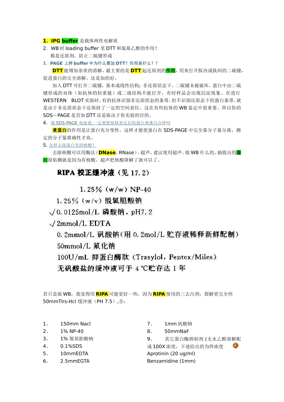 细胞组织裂解(提蛋白)方法_第3页