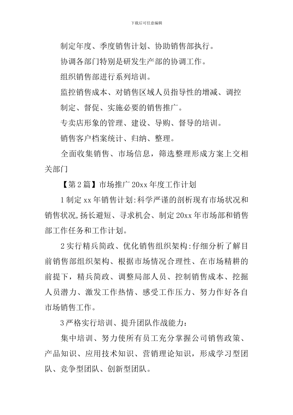 市场推广2024年度工作计划_第2页
