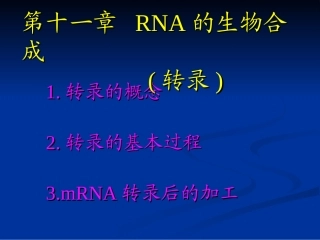 第十二章 转录