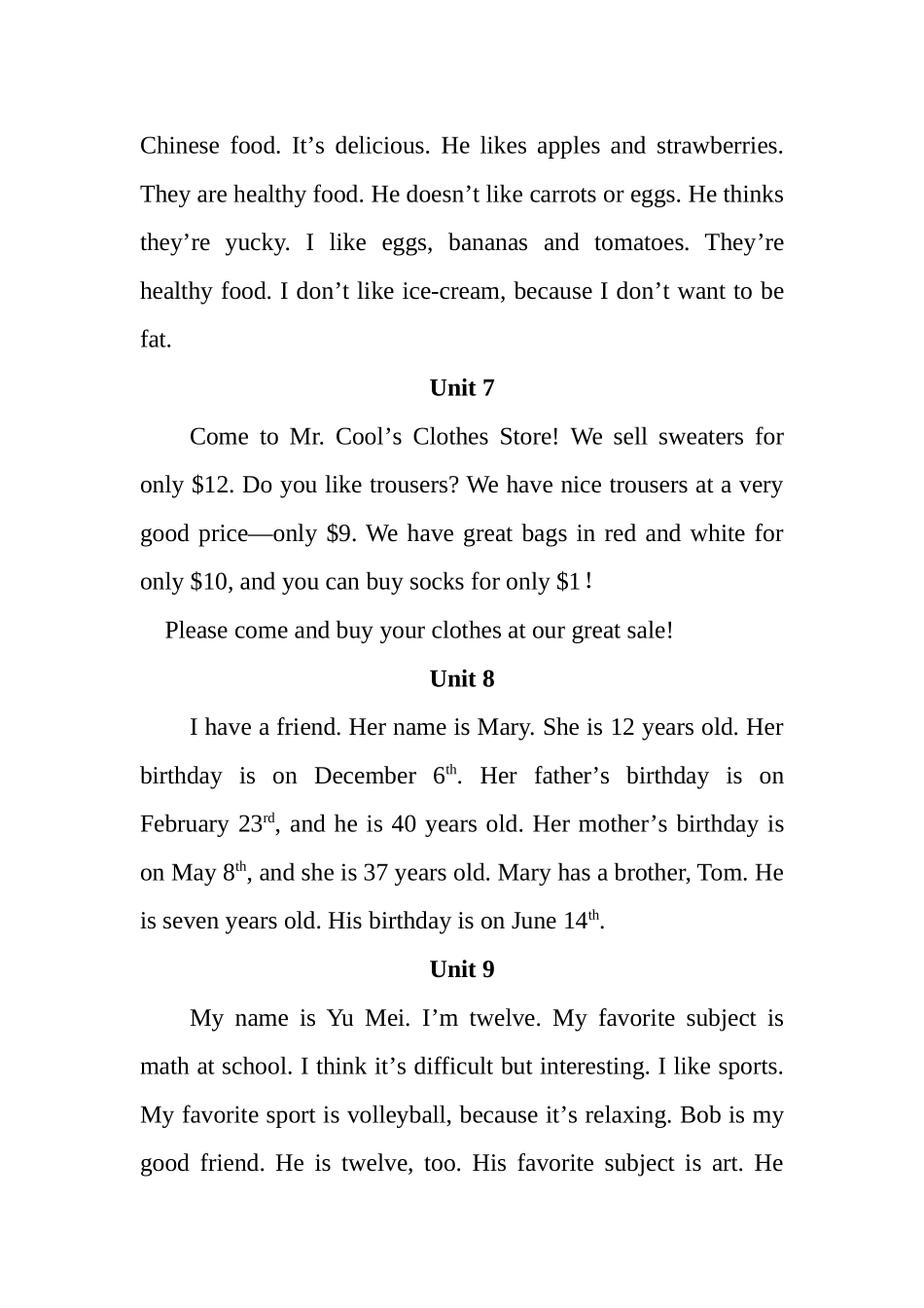 配套练习书面表达_第3页