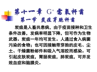 第十一章 革兰阳性需氧杆菌