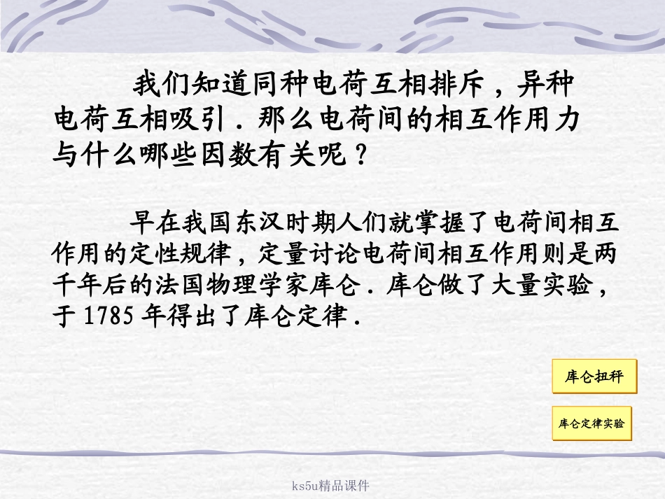 物理：12《静电力库仑定律》课件（鲁科版选修3-1）_第2页