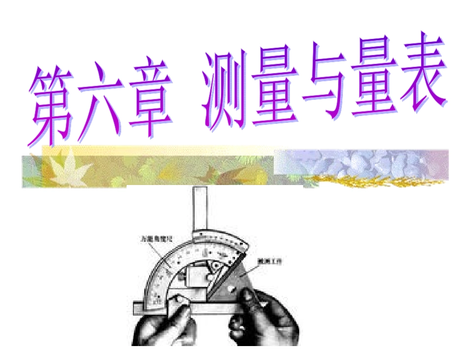 第六章测量与量表_第1页