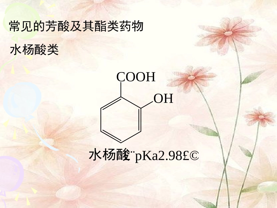 第六章  芳酸及其酯类药物_第2页