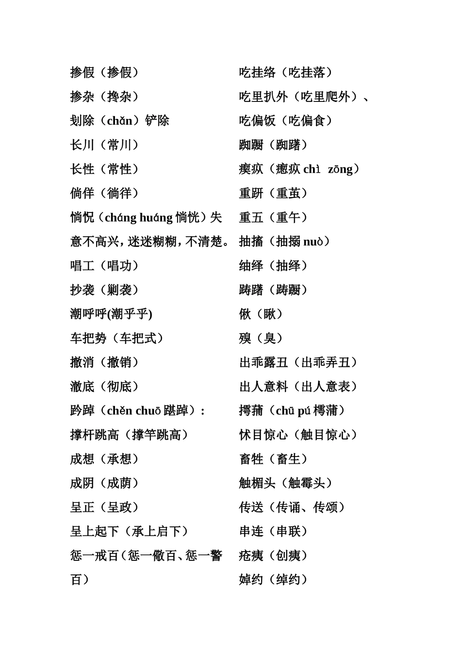 第六版《现代汉语词典》两写词——网校老师整理_第3页