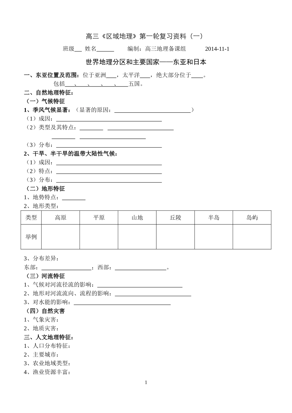地理第一轮复习_第1页