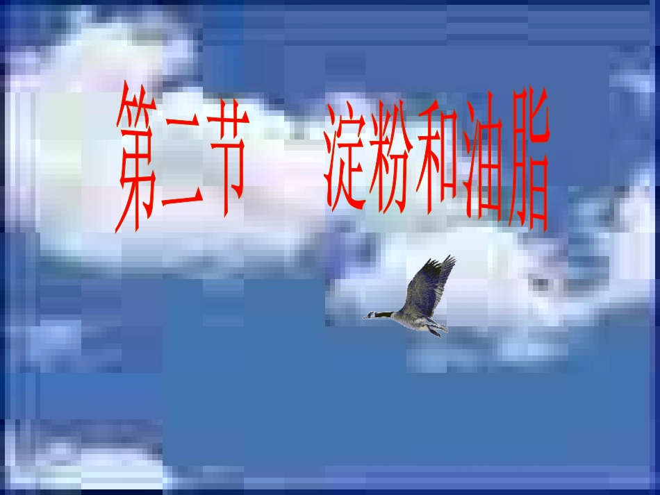 第二节 淀粉和葡萄糖_第1页