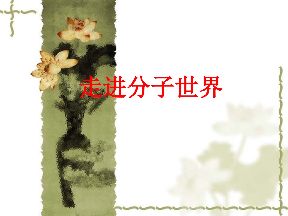 走进分子世界(韩新南课件)_第1页