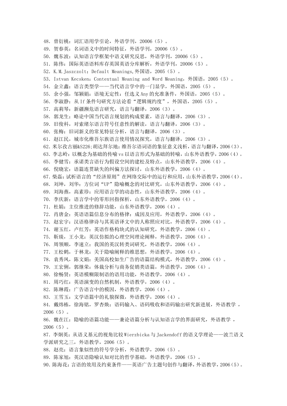 外语类核心期刊论文目录分类索引_第3页