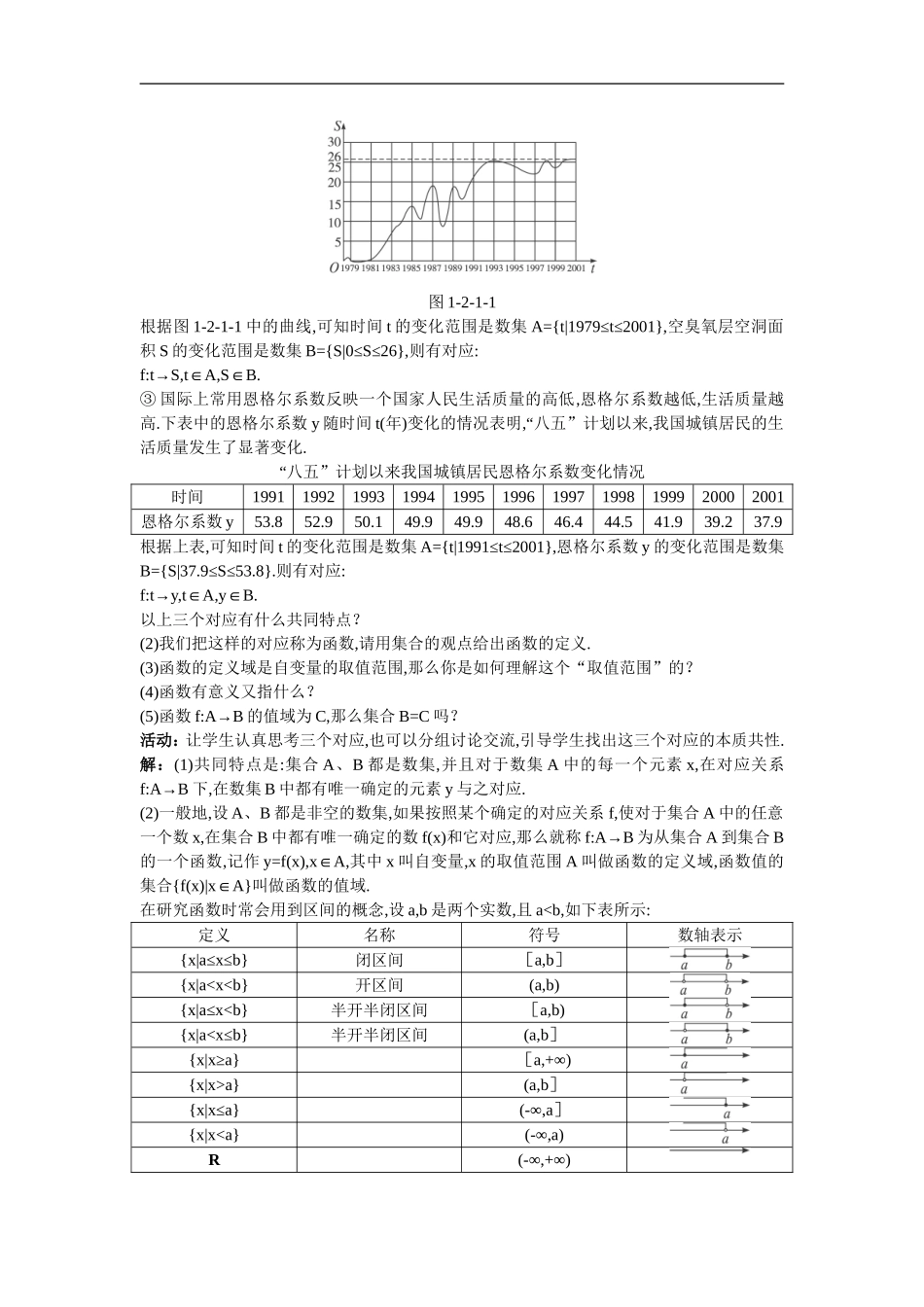 示范教案函数的概念第课时_第2页