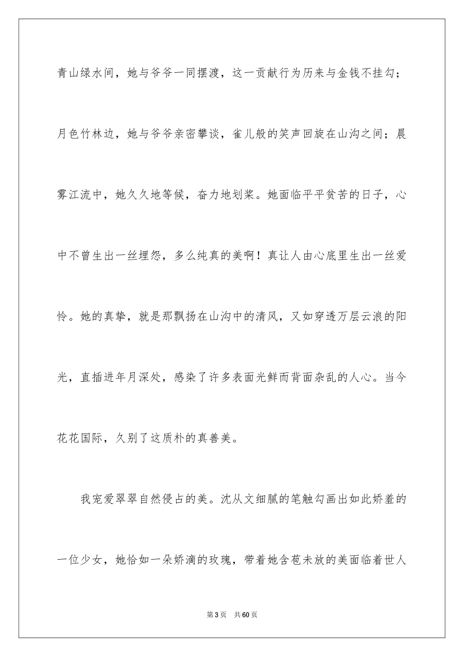 2024《边城》读后感_49_第3页