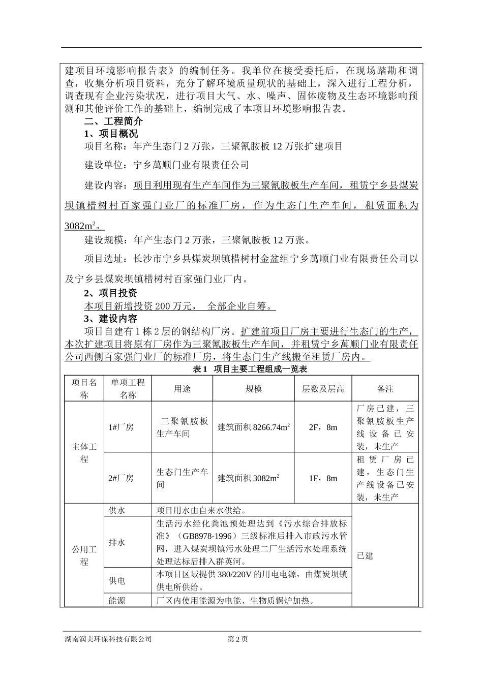 某公司生产基地建设项目环境影响报告表_第2页
