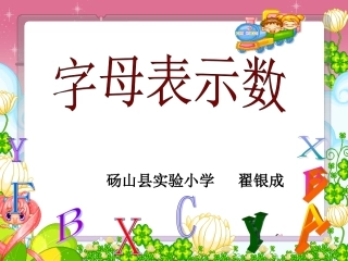 北师大版用字母表示数 (2)