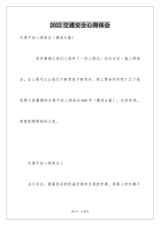 2024交通安全心得体会_12