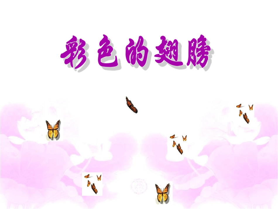 《彩色的翅膀》教学课件1_第1页