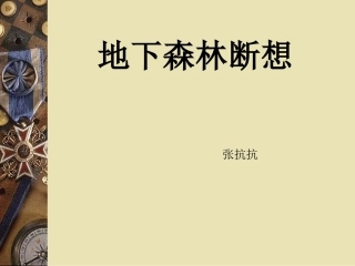 地下森林狂想课件