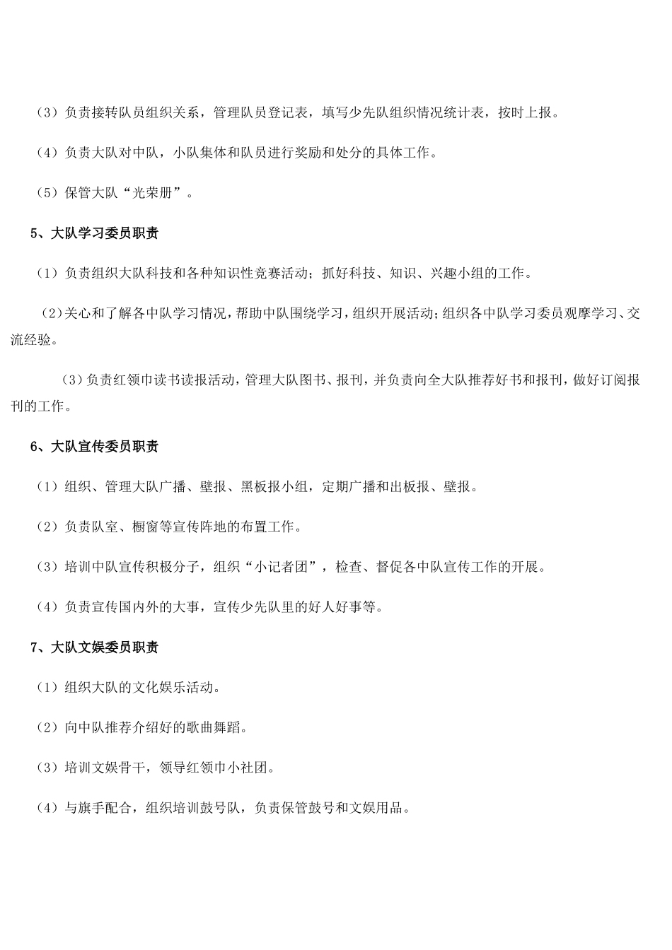 少先队大队委员会工作制度大队干部工作职责_第2页