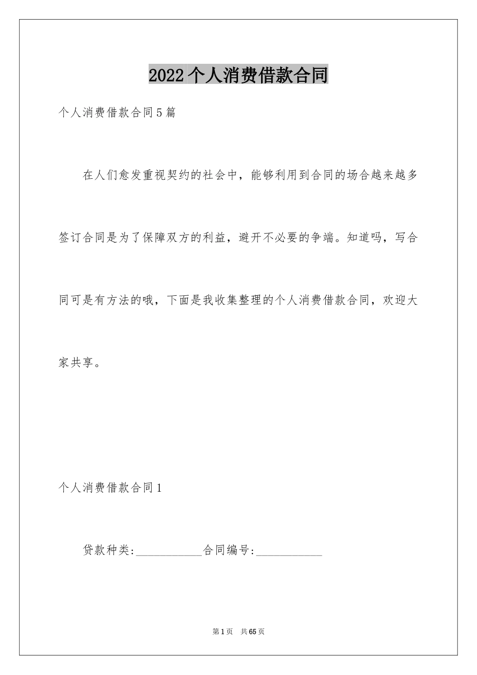 2024个人消费借款合同_8_第1页