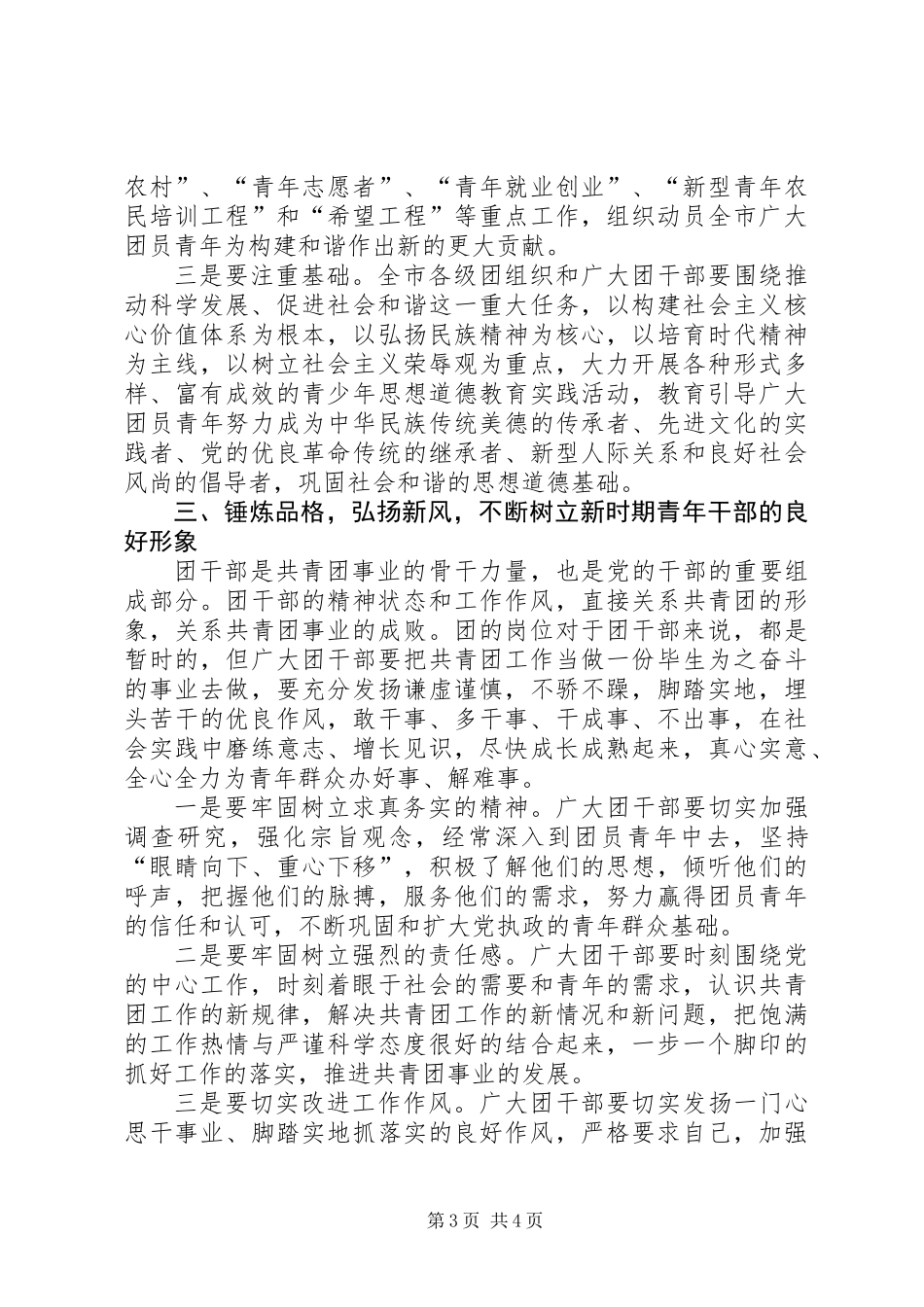 书记在团干部培训会发言_第3页