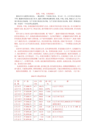 第七章长线 ,中线,短线原则的确立Microsoft Word