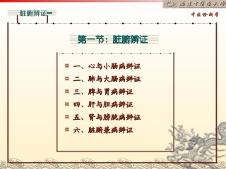 第七章病位辨证