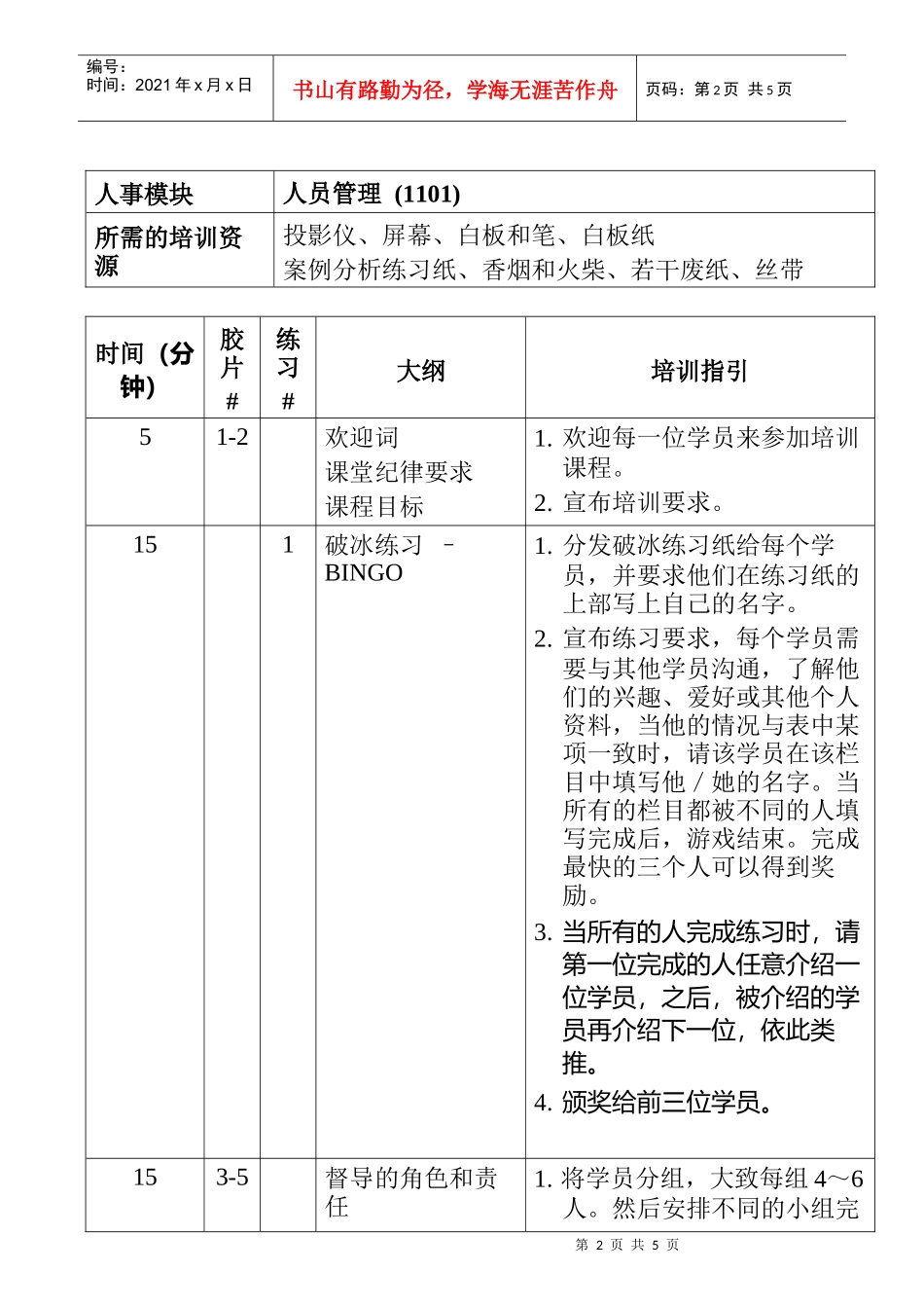 销售技巧-培训员指引-人员管理(doc)(1)_第2页