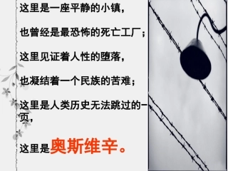 《奥斯维辛没有什么新闻》课件